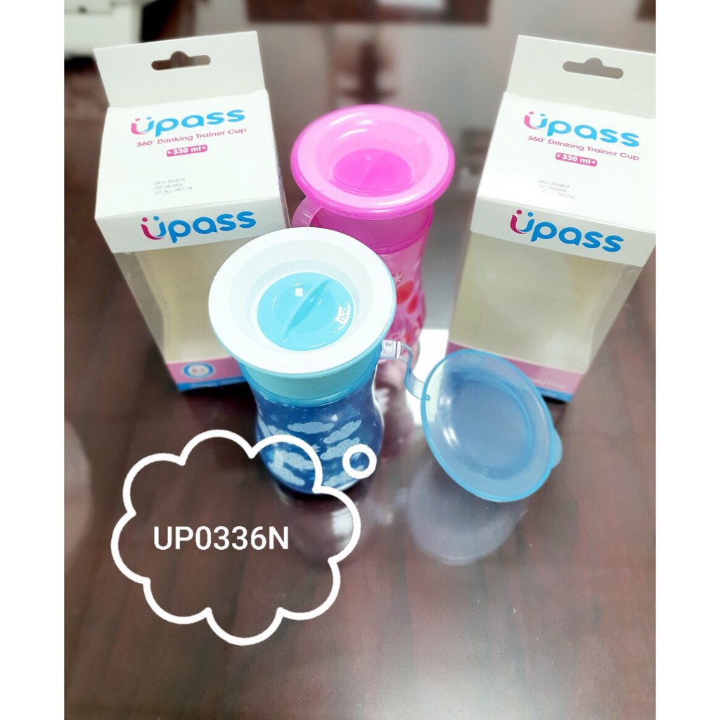 [HCM]Cốc tập uống nước 360 độ Upass 250ml