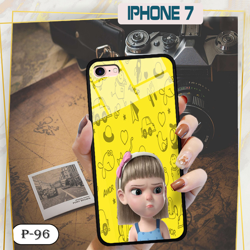 Ốp kính 3D cute IPHONE 7