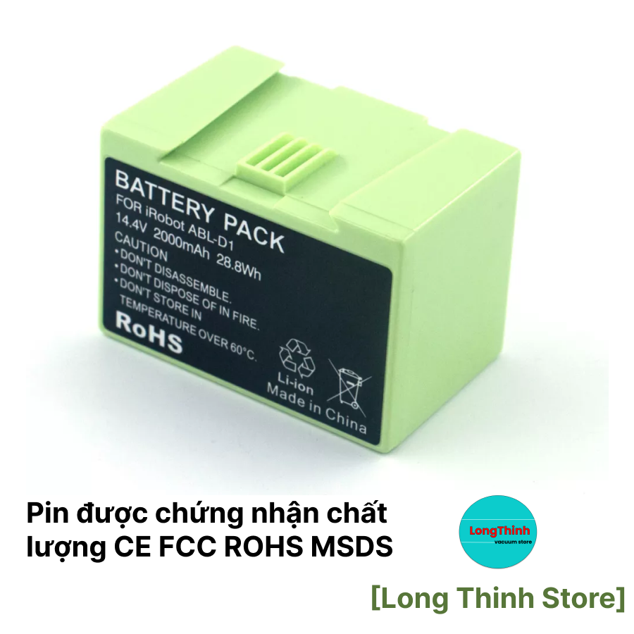 Robot replacement battery for vacuum iRobot Roomba e5 i3 i7 2800mAh