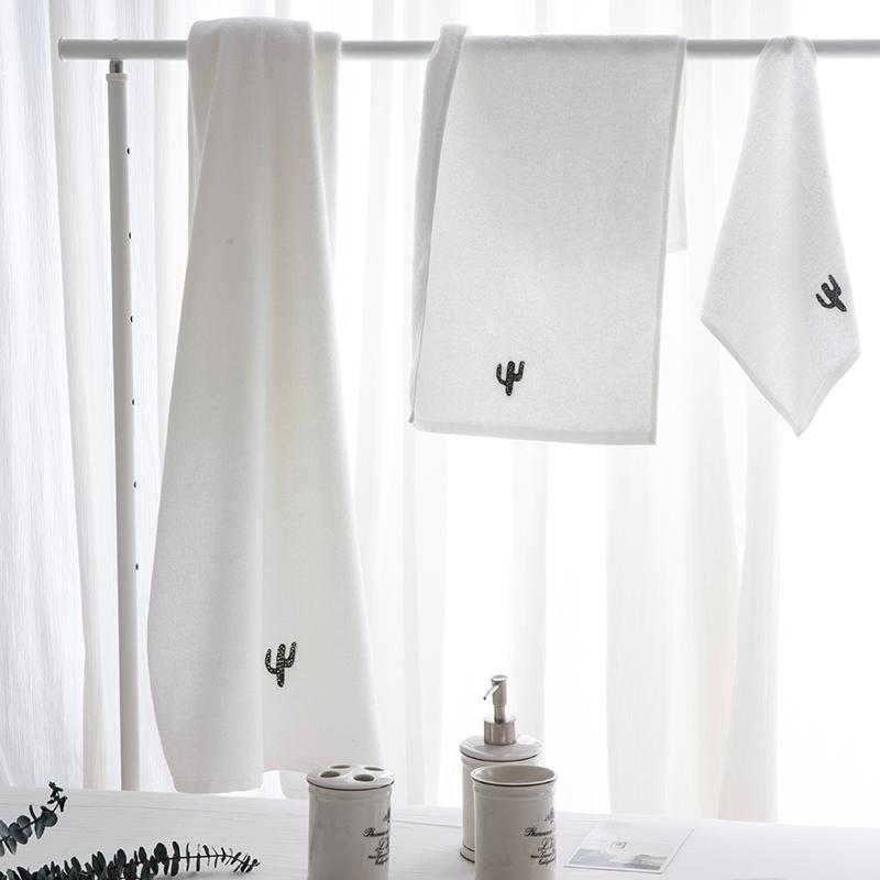 Trong Nghề Thêu Mặt Khăn Mặt Khăn Mặt 100% Cotton Khăn Vuông Vài Người Đàn Ông Và Phụ Nữ Trong Suốt Mềm Hút Ẩm Tắm Thể Thao 100% Cotton Khăn Tắm