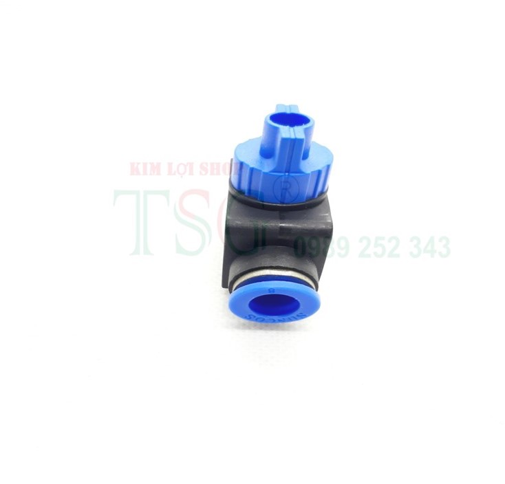 Van khóa 2 đầu ống dạng van bi Mode: HVFF ống ( 4mm, 6mm, 8,mm, 10mm, 12mm) ( hiệu: SUNCOS)