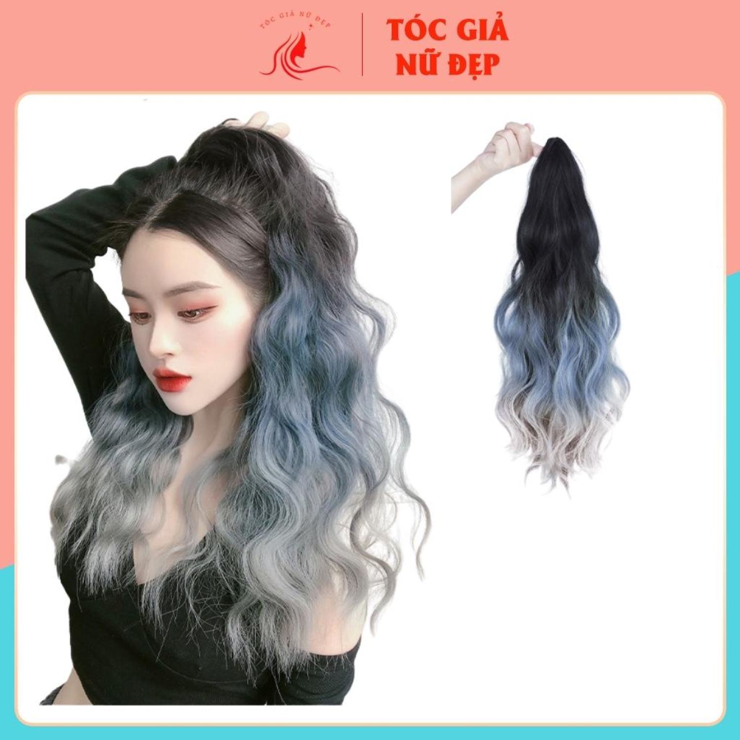 Tóc giả ngoặm xù n42 omber 3 màu
