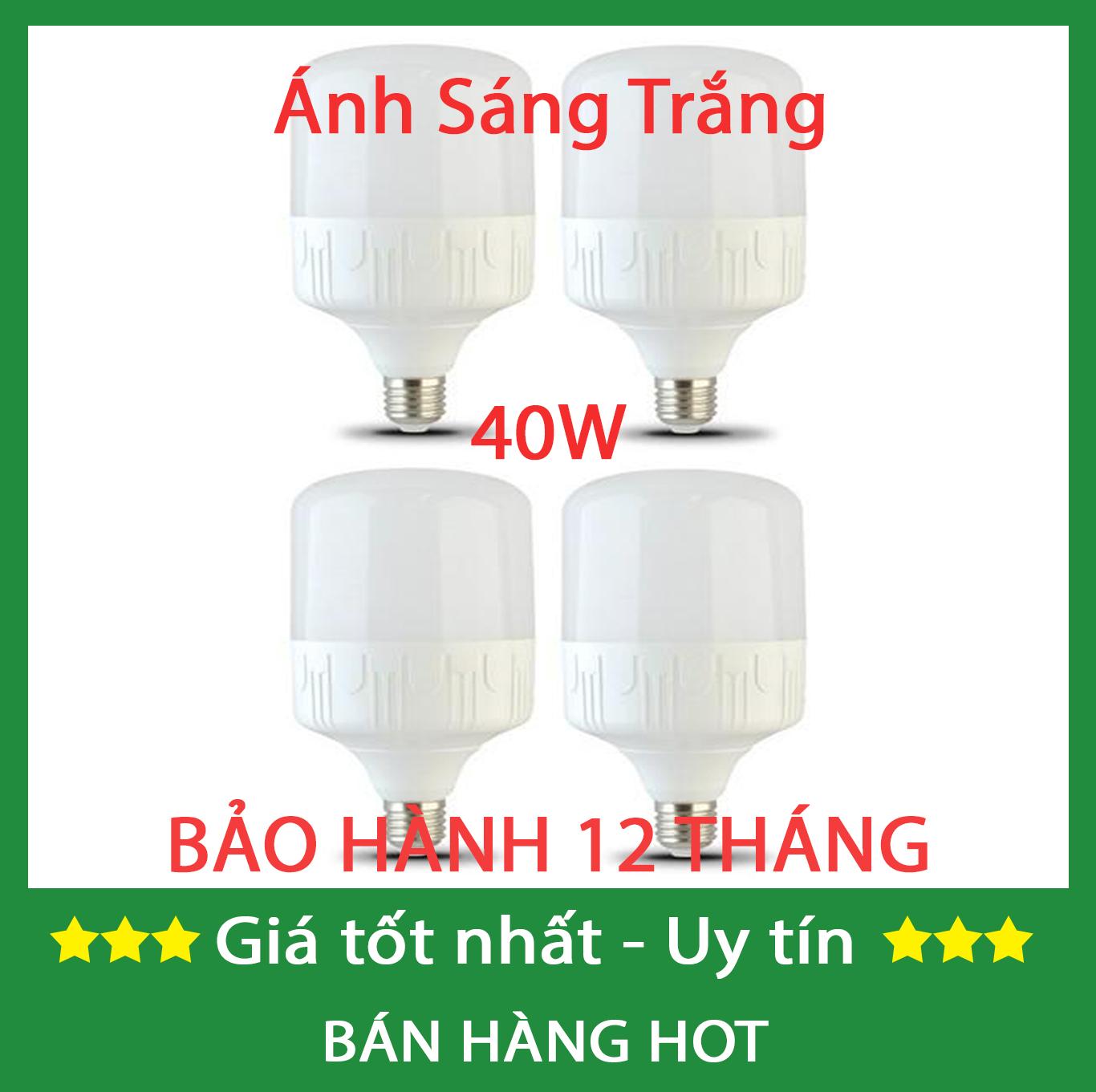 [Hàng bán chạy giá sĩ] Bộ 4 bóng đèn led 40w (ánh sáng trắng / ánh sáng vàng)