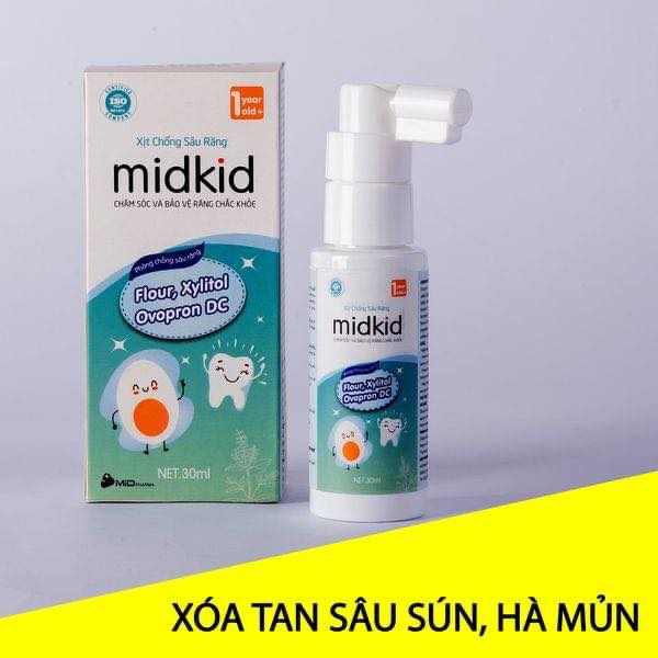 Midkid - xịt chống sâu răng cho bé
