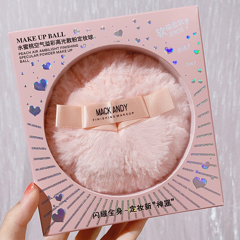 Bông phấn nhũ bắt sáng hạt siêu mịn, Make up ball MACK ANDY