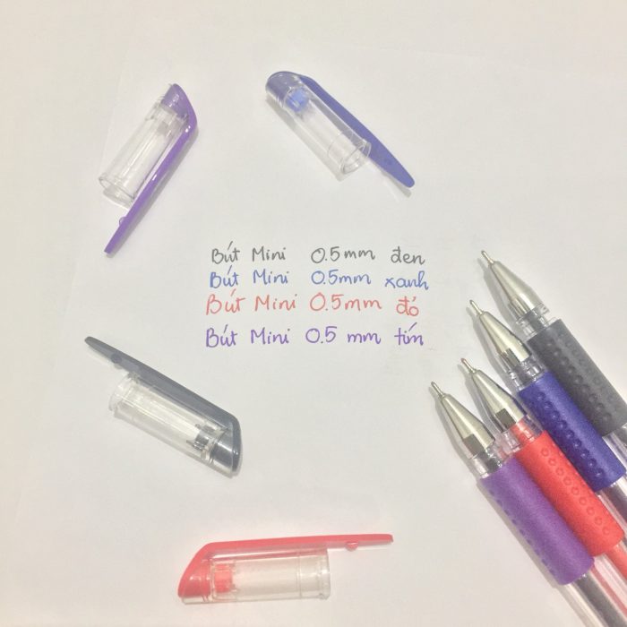 (Hộp 12 Cây) Bút mini gel mực nước ngòi 0.5mm