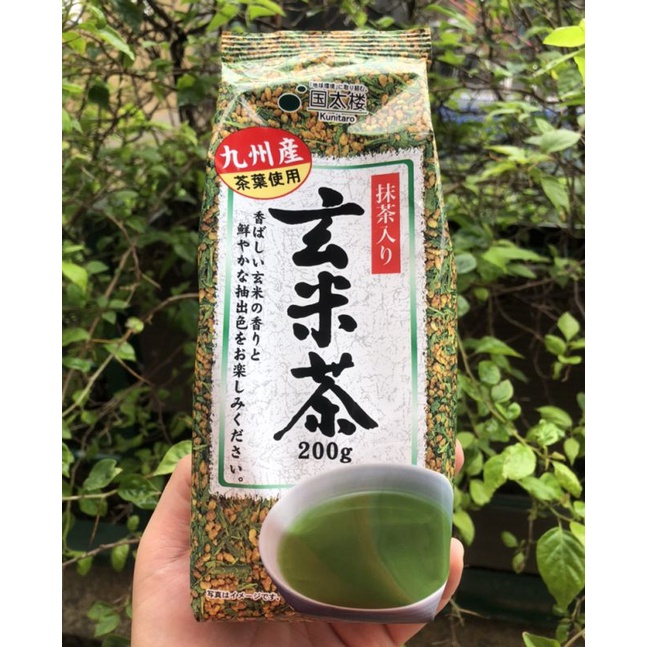 Trà xanh gạo lứt rang Kunitaro Nhật Bản 200g