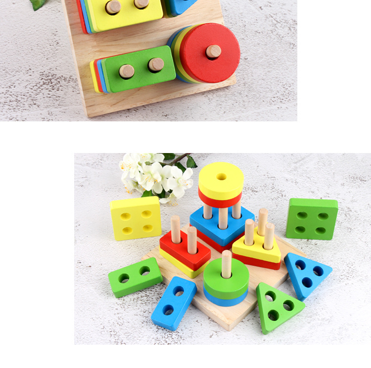 BỘ ĐỒ CHƠI LẮP GHÉP HÌNH KHỐI CHO TRẺ