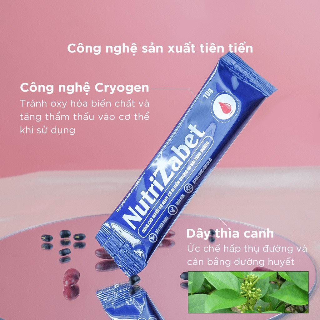 NutriZabet - Combo 3 Hộp 30 Gói