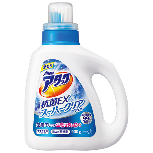Nước giặt KAO Attack Antibacterial EX Super Clear Gel 900g
