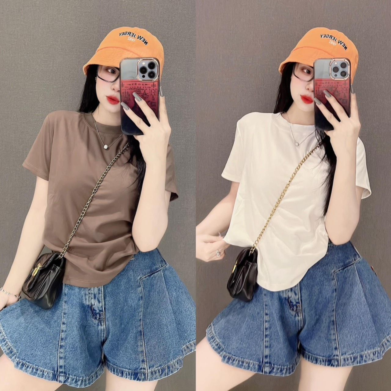 Áo thun nữ from basic ôm body tôn dáng kiểu dáng thời trang, đủ màu (Mã Trơn 787 )
