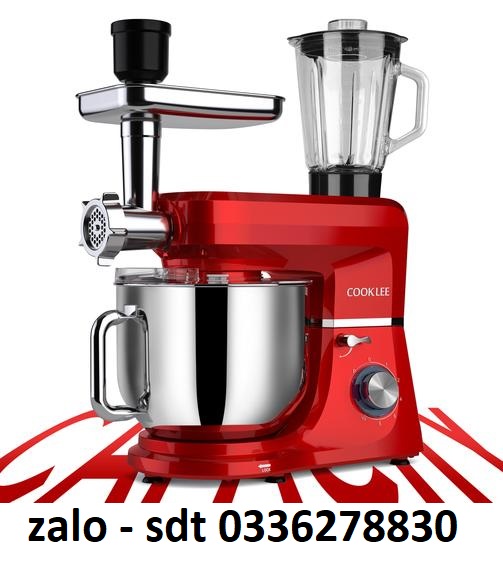 Máy trộn bột COOKLEE SM-1507BM thố 8L - tặng cối xay sinh tố, phụ kiện xay và đùn thịt - hàng xuất khẩu Đức. Bảo hành 1 năm