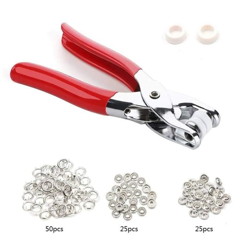 Bộ kìm bấm nút sắt ( 1 kìm + 1 hộp cúc)