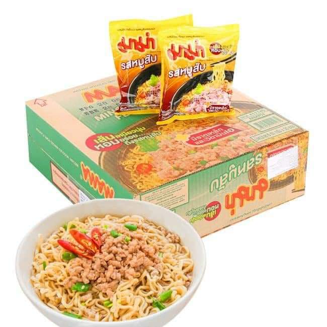 Thùng 30 Gói Mì Ma ma Thịt Bằm Thái Lan
