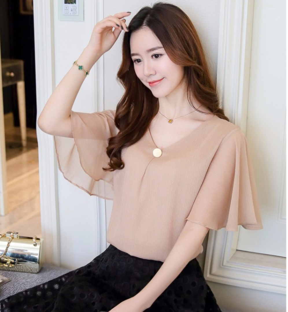 ÁO KIỂU SƠ MI LOE CINDY CÔNG SỞ💕𝑭𝑹𝑬𝑬𝑺𝑯𝑰𝑷💕[Giá gốc tận xưởng]