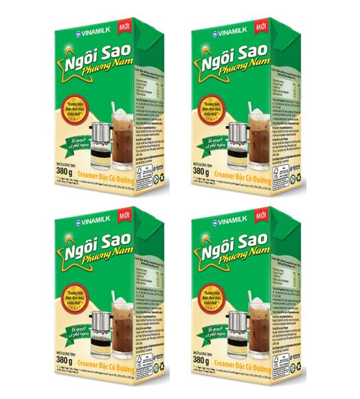 Combo 4 Hộp Sữa đặc Ngoi Sao Phương Nam Vinamilk Hộp Giấy 380gr Xanh La Lazada Vn