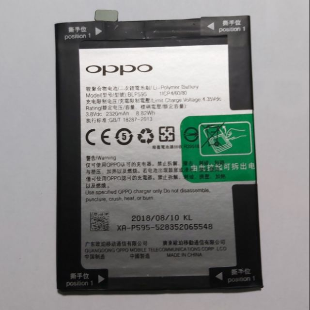 Pin zin Oppo R7 / R7 lite (BLP595) bảo hành đổi mới