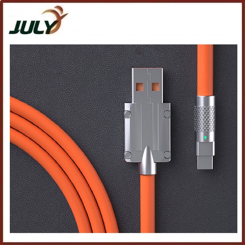 Dây cáp sạc nhanh 120w cá mập usb ra type-c