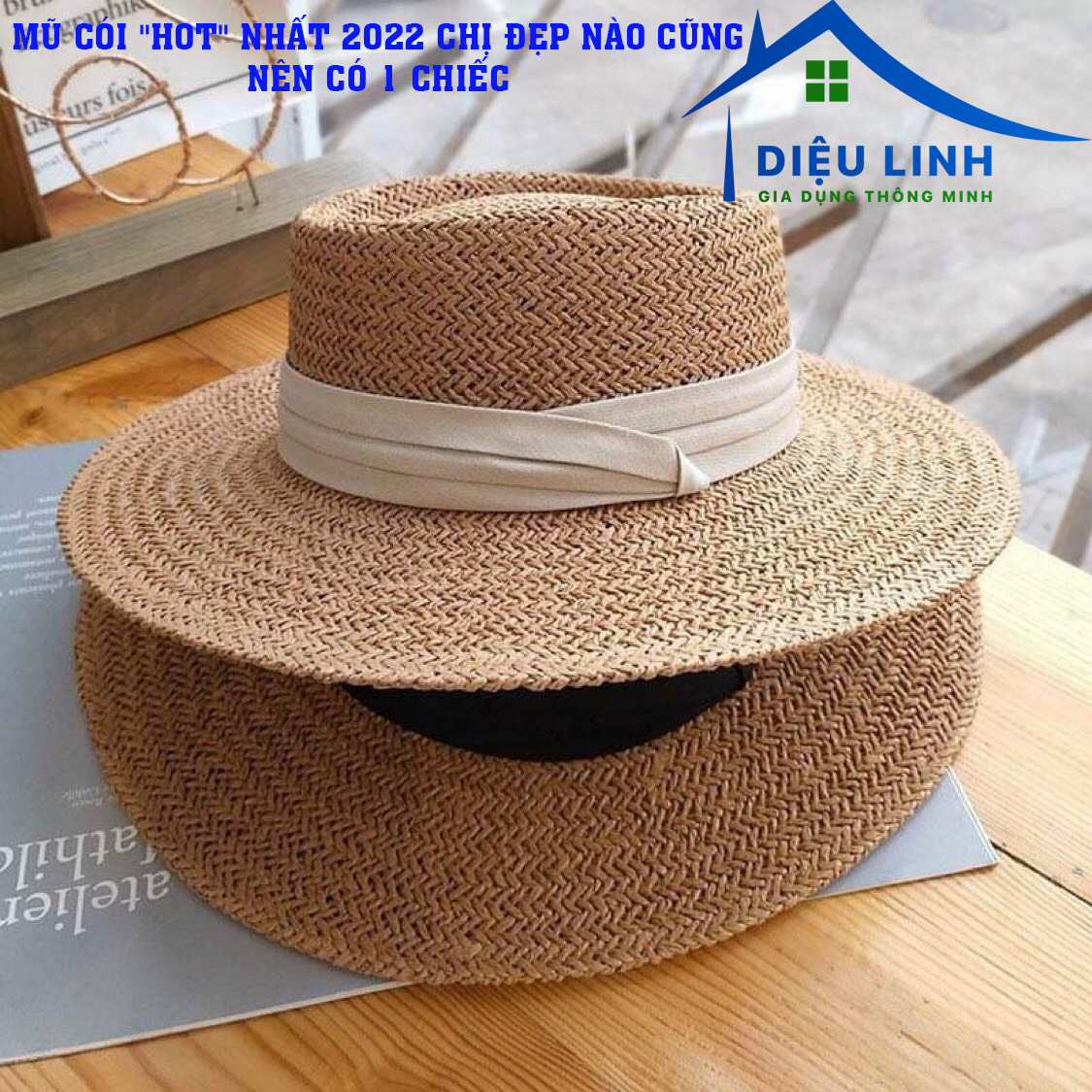 Mũ cói "hot" nhất 2022 chị đẹp nào cũng nên có 1 chiếc