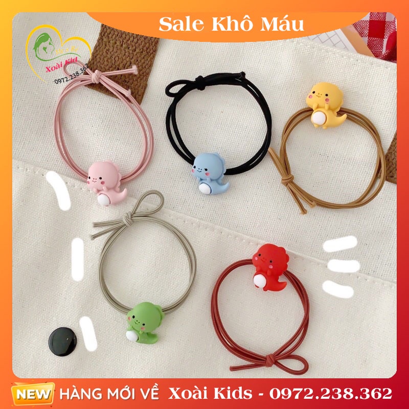 Dây Buộc Tóc,Cột Tóc Hình Thú Khủng Long Đáng Yêu