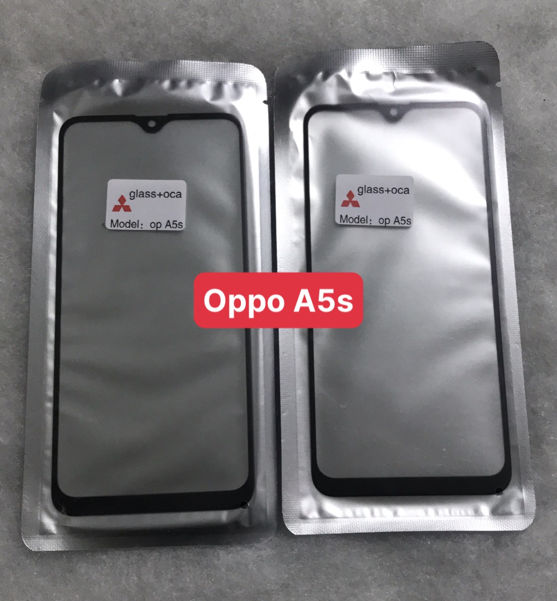 Kính ép Oppo A5s / A7 /A12 / Realme 3 dùng chung (kính ép liền keo)