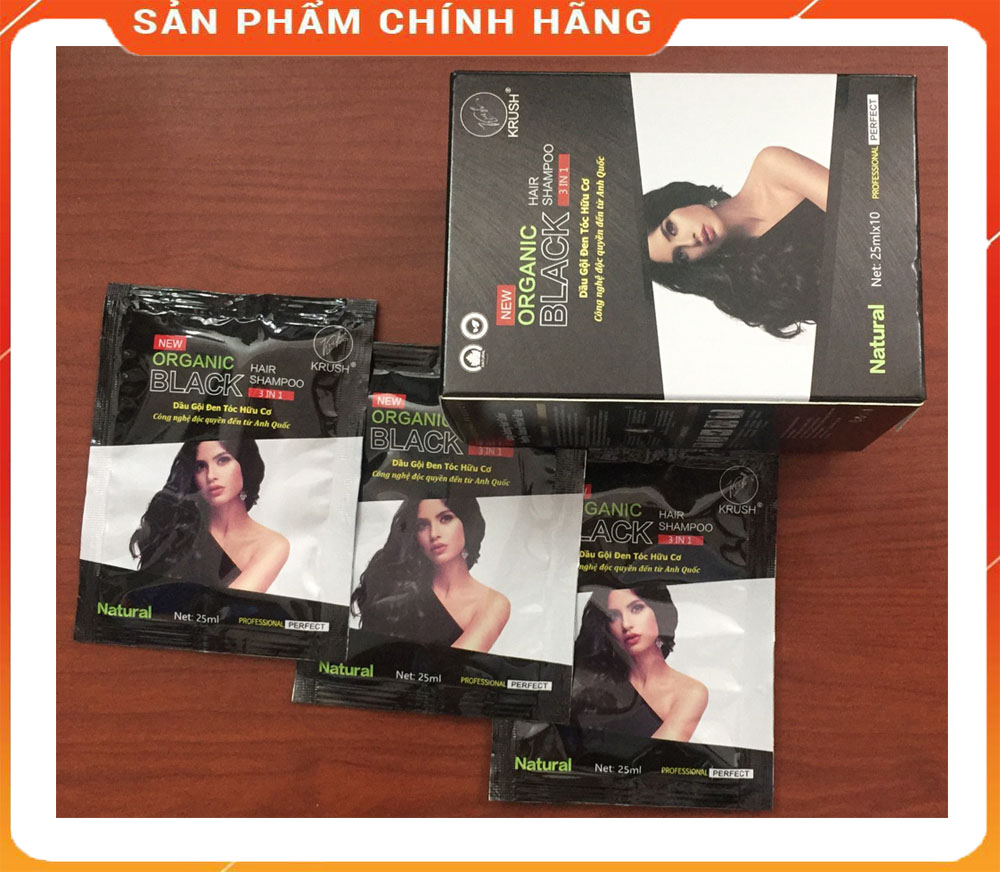 Dầu gội đầu phủ bạc đen tóc Krush Anh Quốc