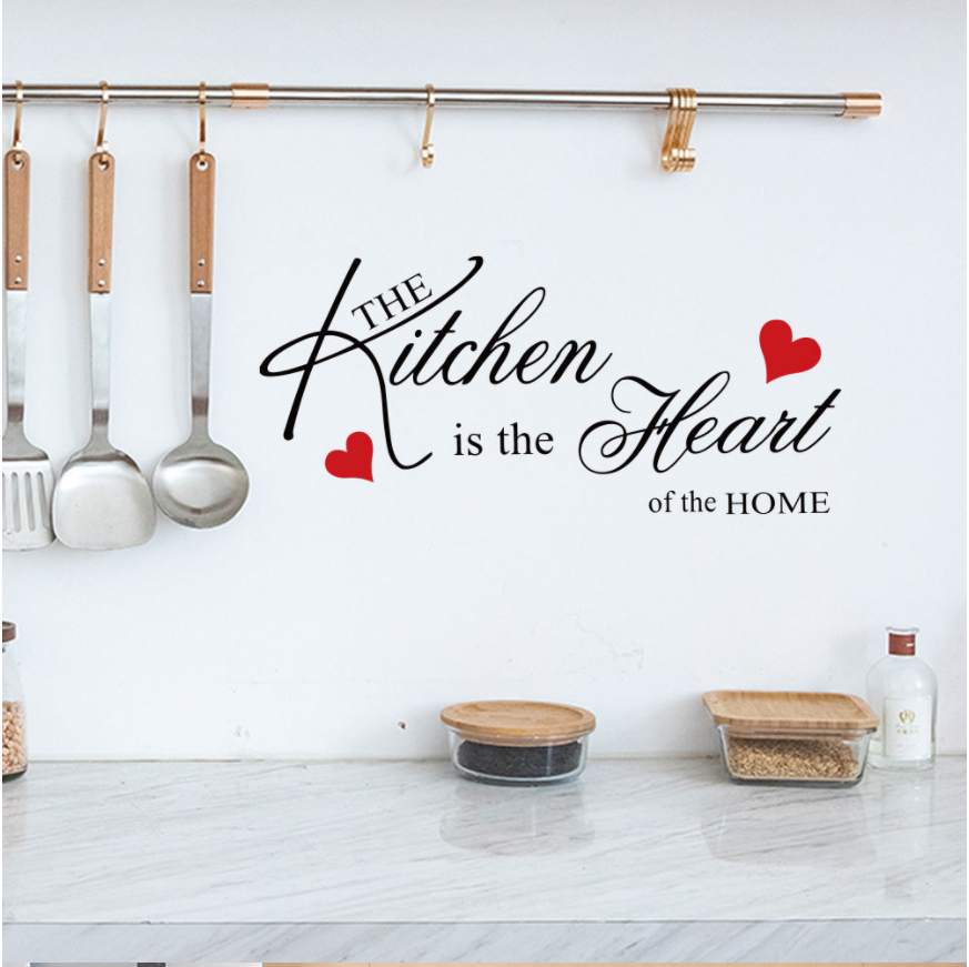 Decal trang trí tường - Chữ Tiếng Anh The Kitchen