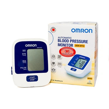 Máy đo huyết áp tự động Omron HEM-8712 hỗ trợ đo huyết áp và nhịp tim