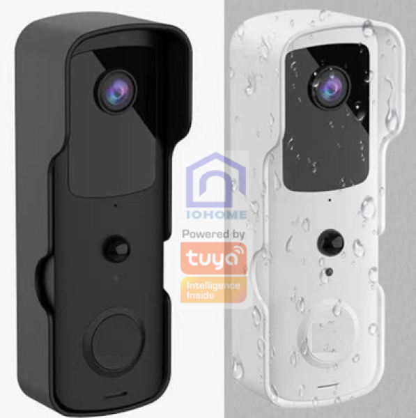 Chuông cửa thông minh wifi Tuya không dây có camera và phụ kiện đi kèm - App Smartlife - iohome