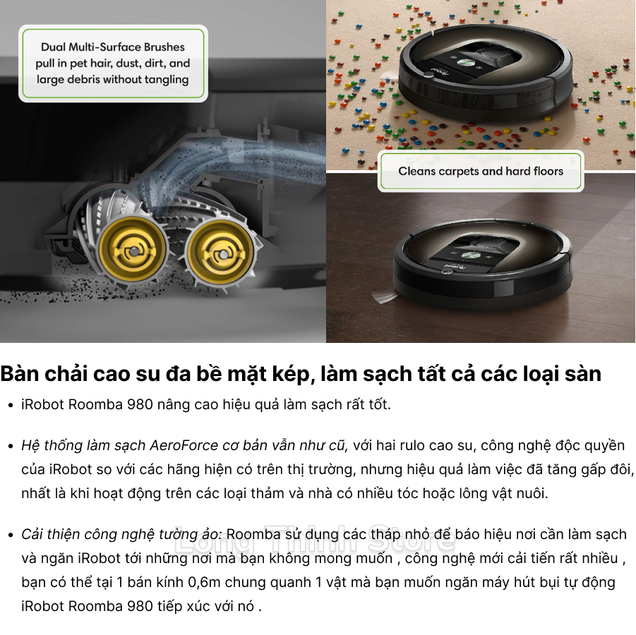 Original - Automatic robot vacuum cleaner iRobot Roomba 980