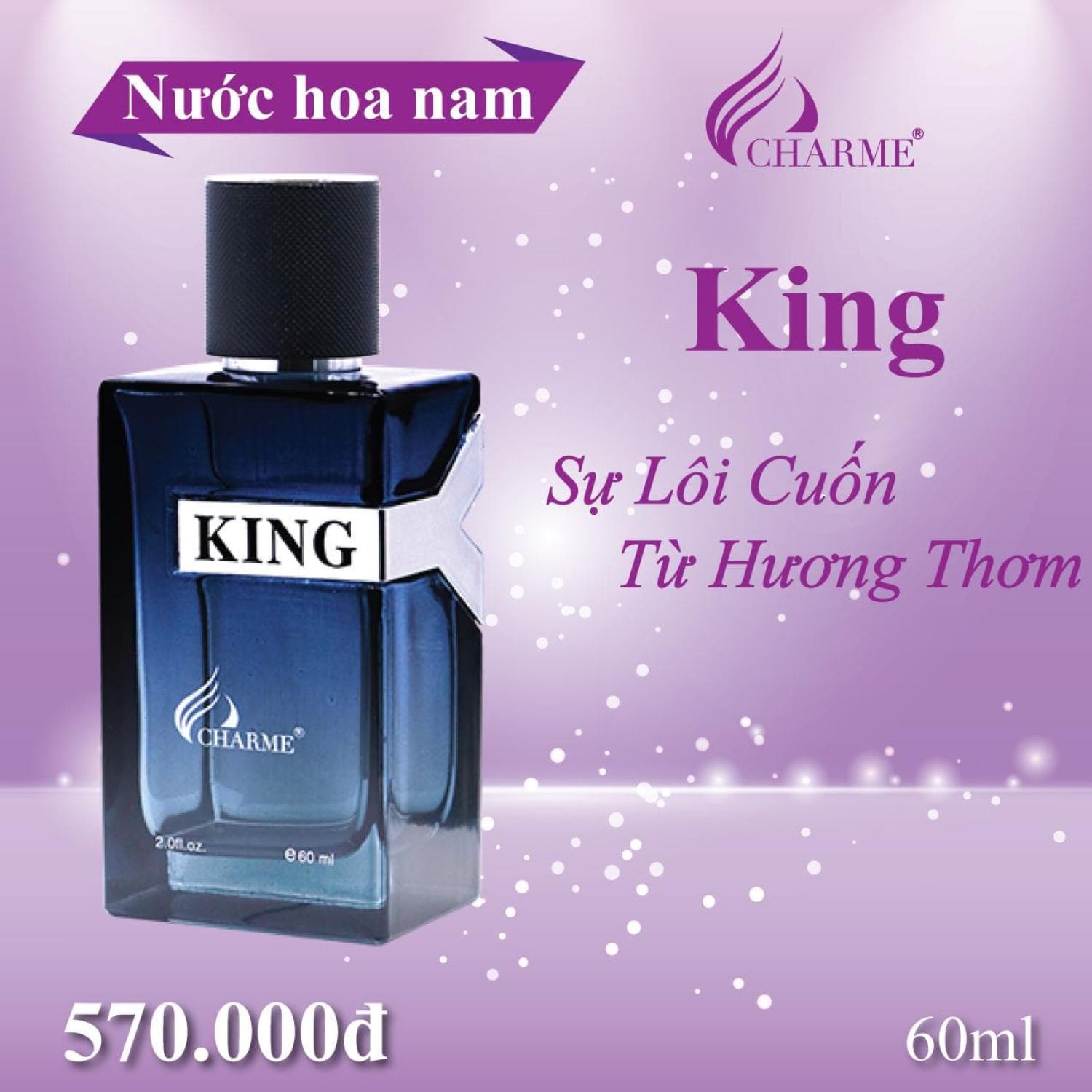 [HCM]Nước hoa King nam 60ml