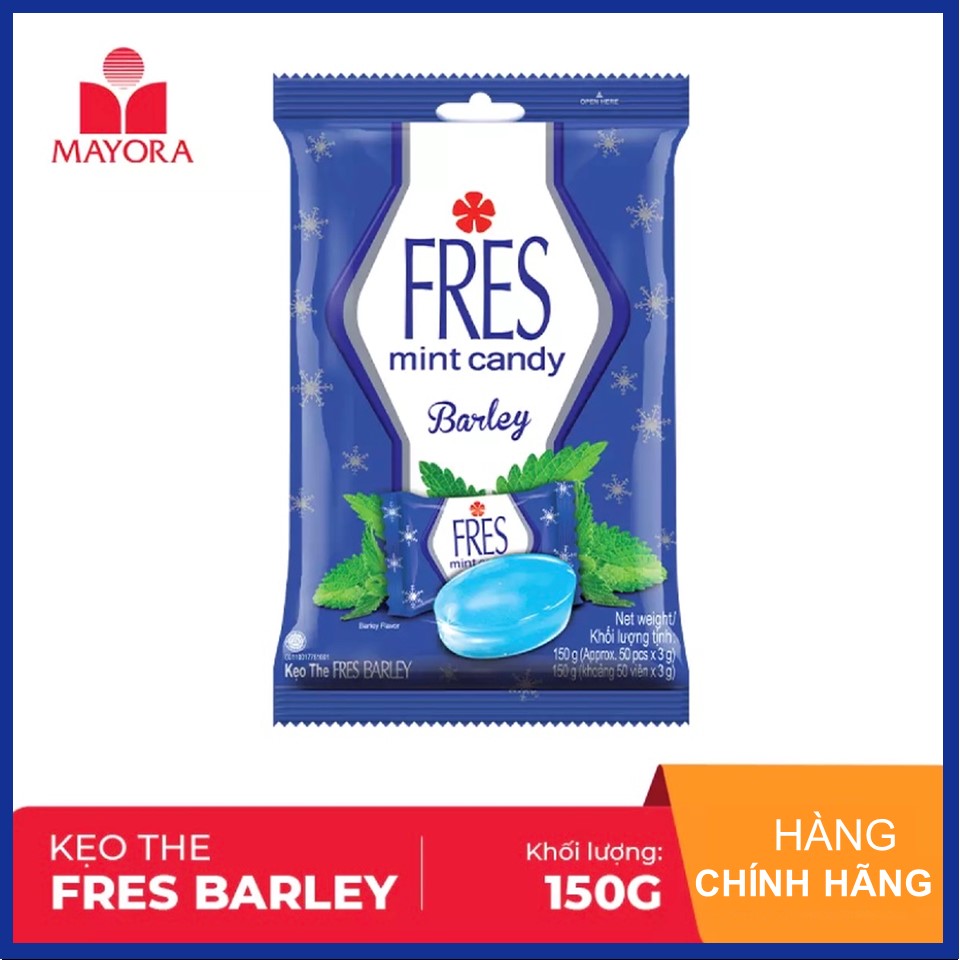 Kẹo Fres Barley (Xanh Dương) Gói 150G