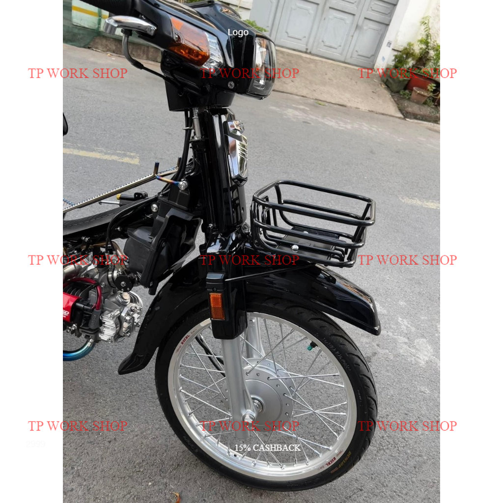 Rổ Dream, Cub Kiểu GTR - Màu đen ( Made In VN) Rổ xe máy