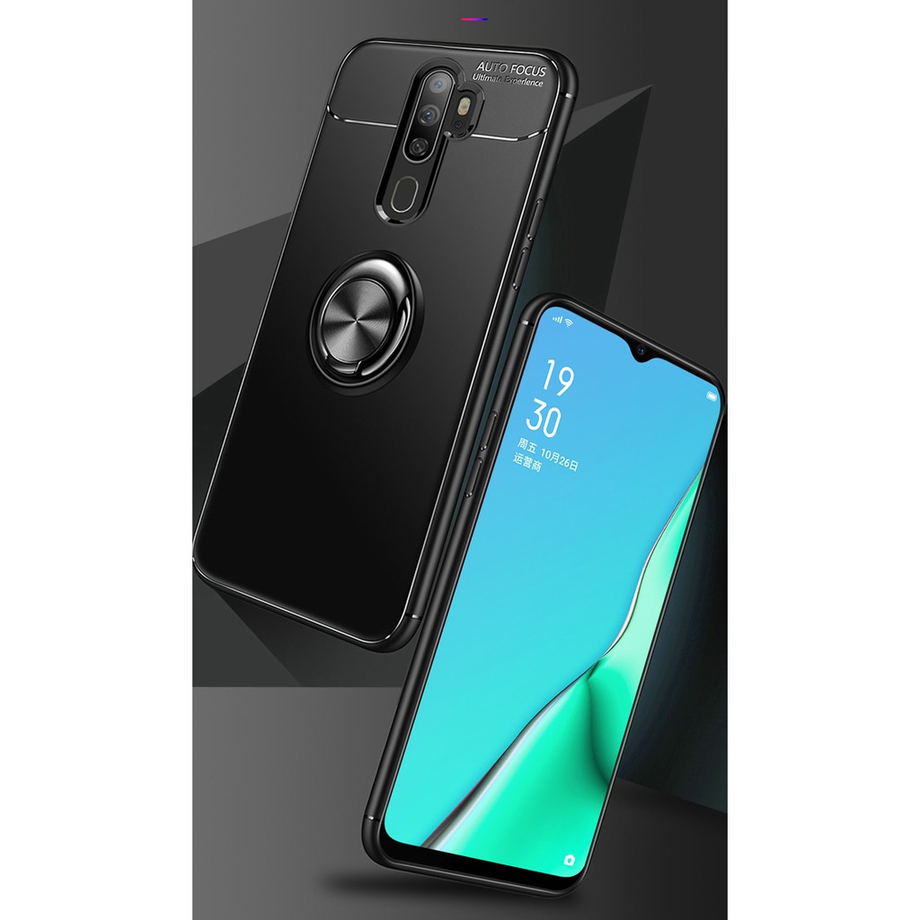 Ốp Lưng Auto Focus OPPO A5 2020, A9 2020 Cao Su Bracket Iring