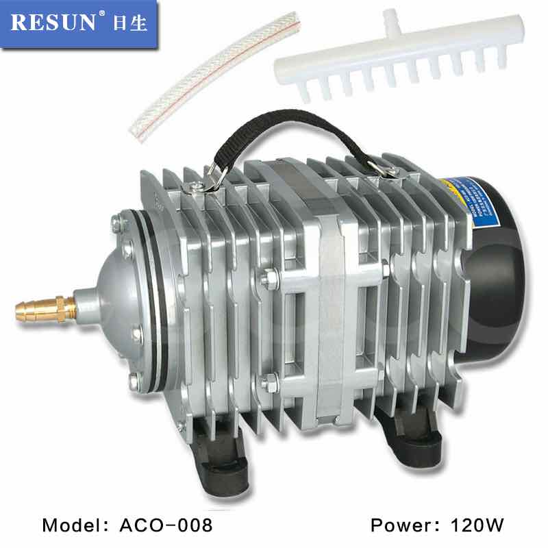 MÁY SỦI OXY RESUN ACO-008 CÔNG SUẤT LỚN CHO HỒ CÁ CẢNH