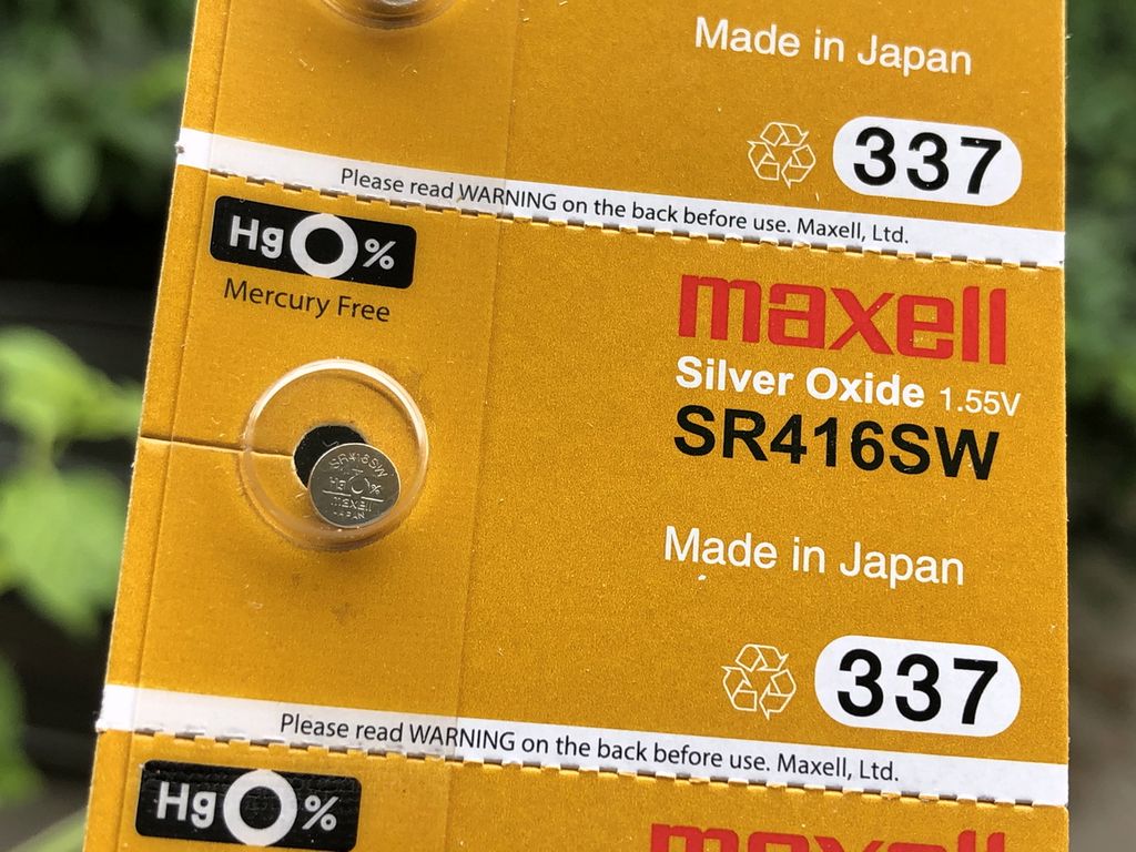 Combo 2 vỉ pin đồng hồ SR416SW 337 Maxell 1.55V (1 vỉ 1 viên)