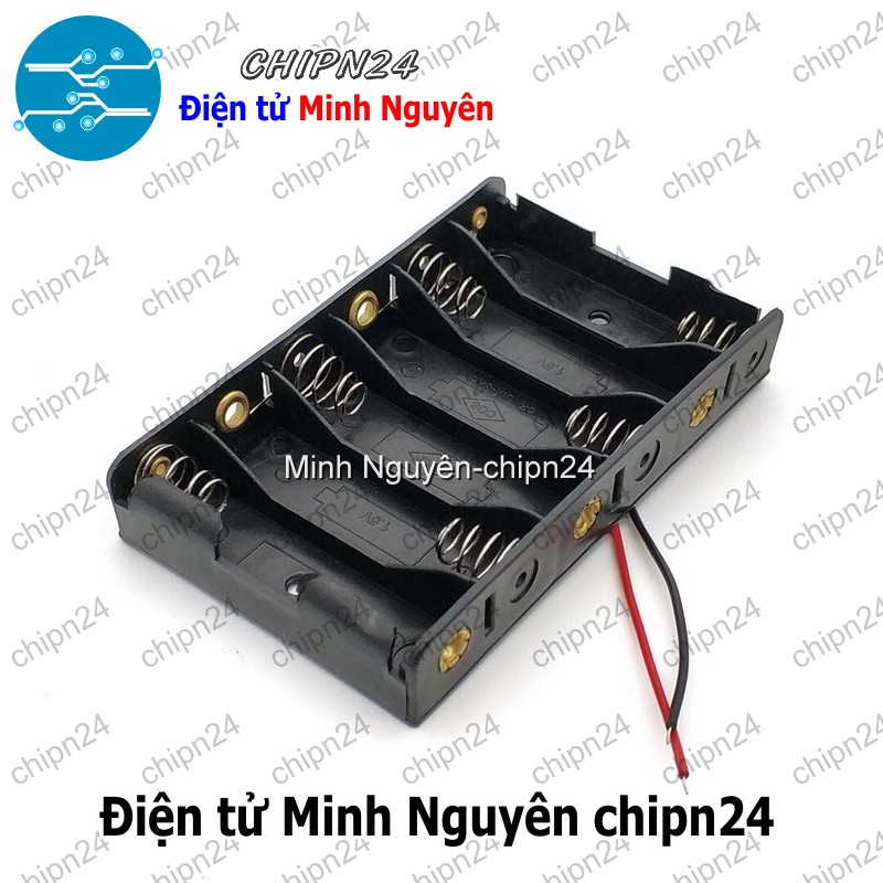 [1 cái] (C5) Hộp Đế pin 6 viên AA - HH000596