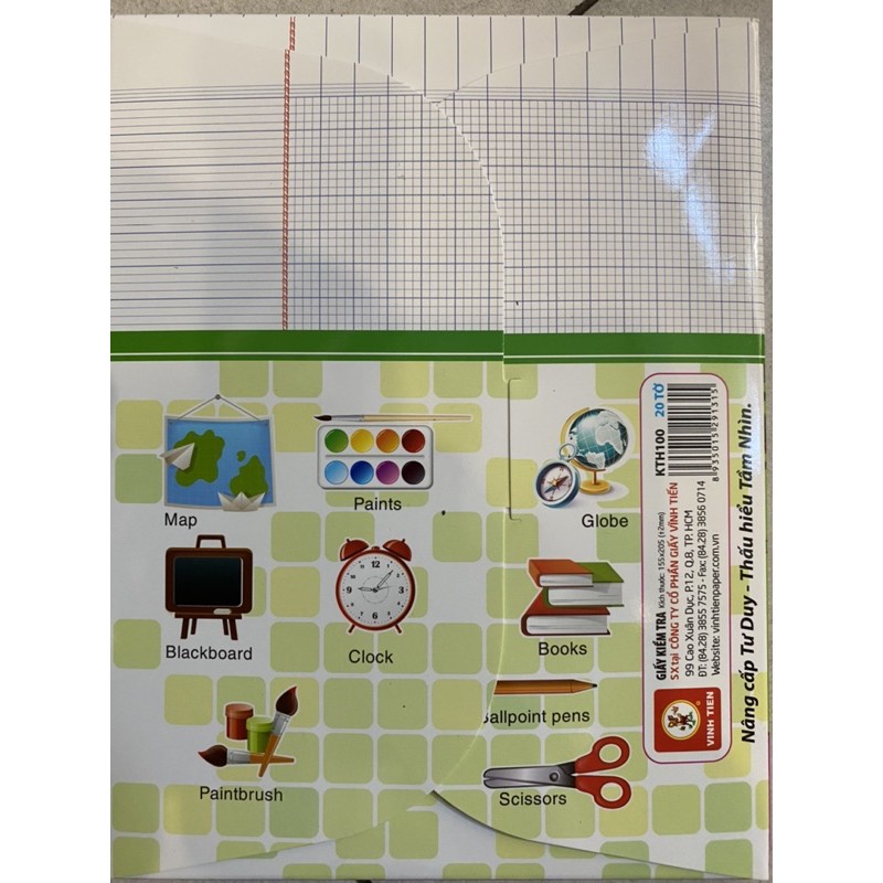 Tệp giấy kiểm tra định lượng 80gsm ( 20 tờ).