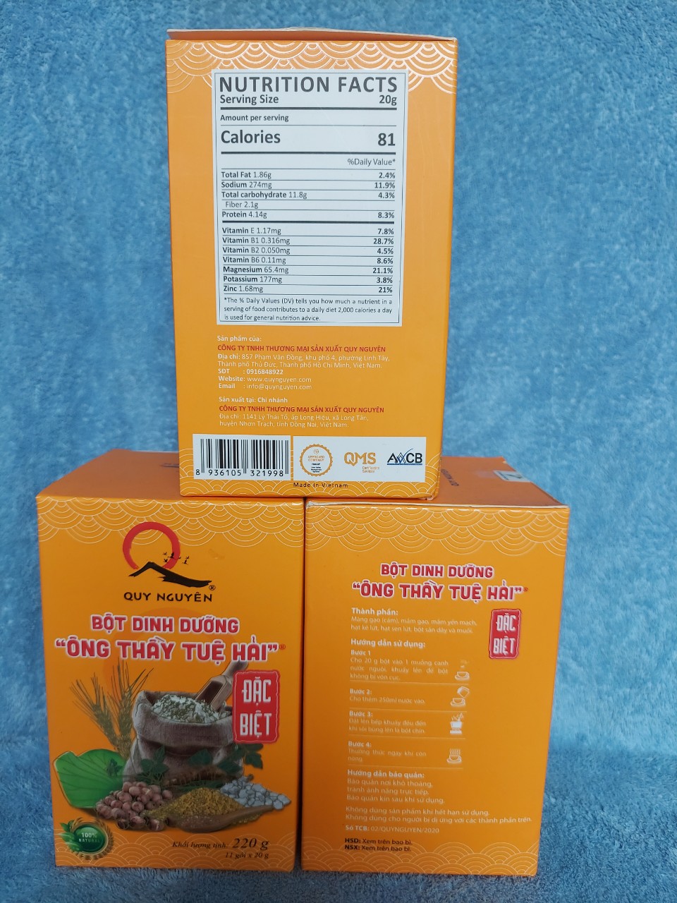 Bột dinh dưỡng Ông Thấy Tuệ Hải 220gr