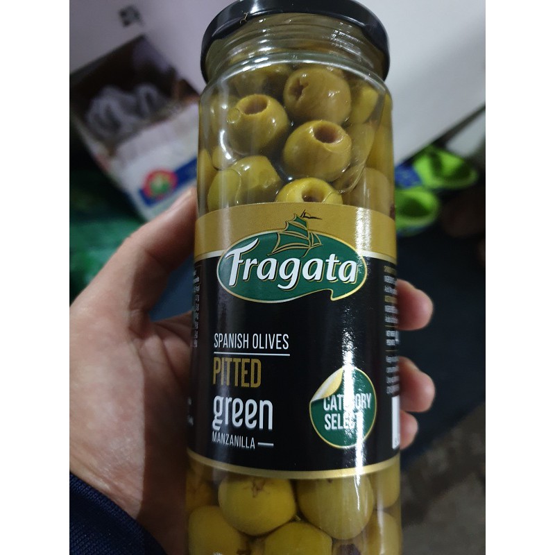 Olive Xanh Tách Hạt Fragata 440G
