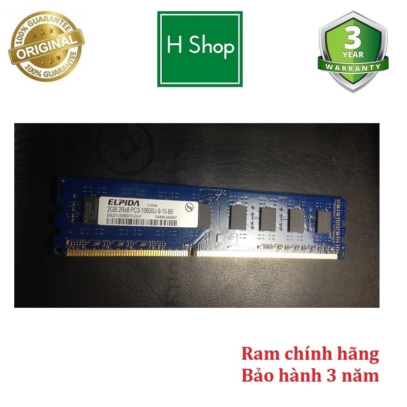 Ram PC DDR3 (PC3) 2Gb bus 1333 bảo hành 3 năm