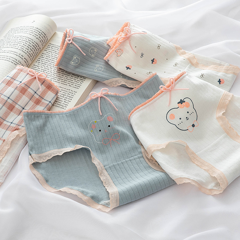 Set 5 quần lót cotton dễ thương Mèo KITI