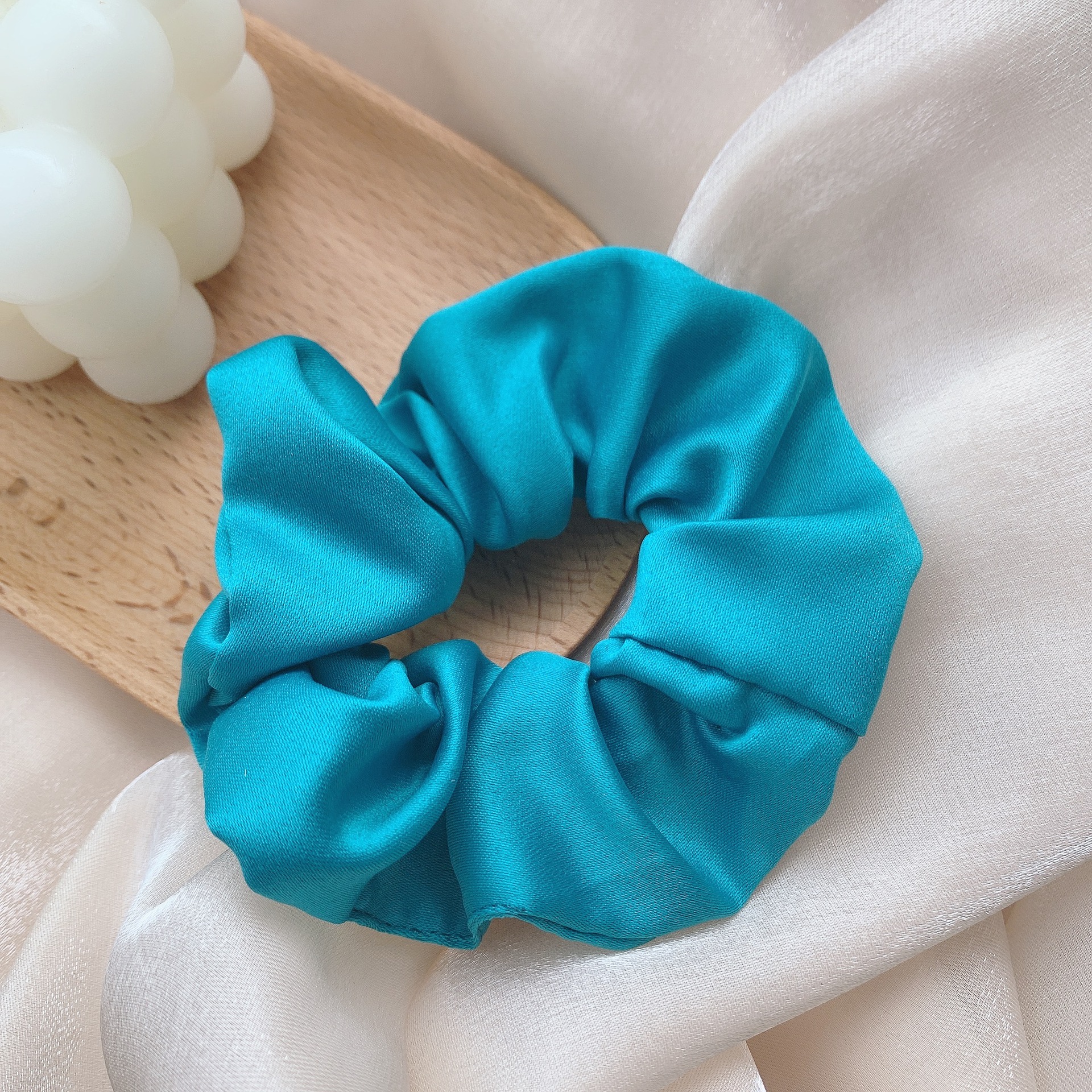 Dây Cột Tóc Scrunchies Màu Trơn Nhiều Màu