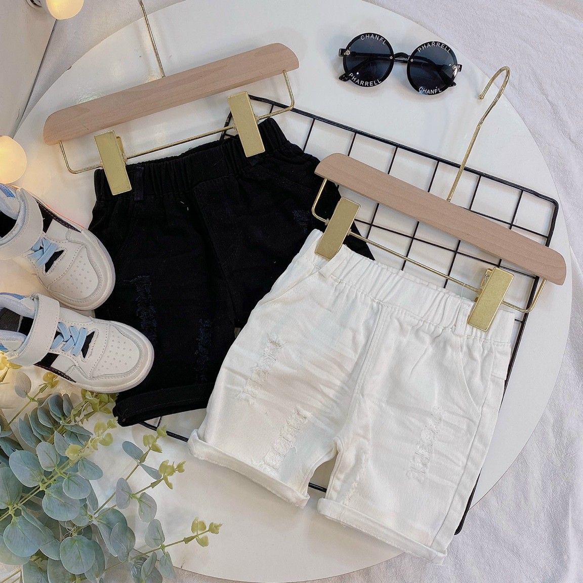 Quần short kaki, quần thô mềm co giãn cho bé