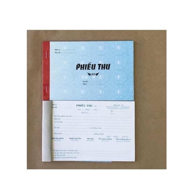 Hóa đơn - Phiếu thu - Phiếu chi 2 liên - 13 x 19cm - 50 bộ