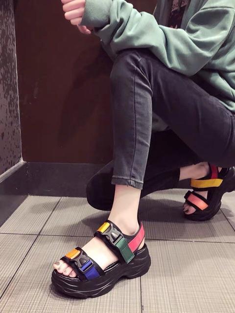 Sandal quai dán 7 màu mới GIÀY LINHLINH