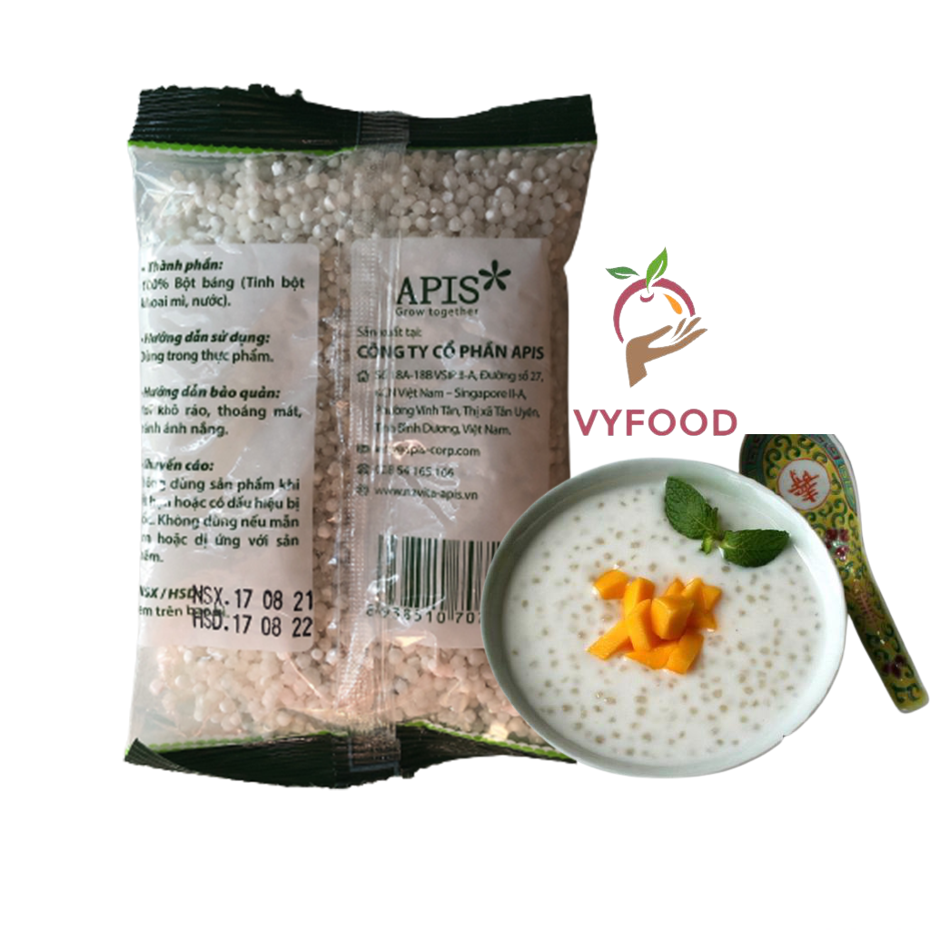 Bột báng nấu chè ngon (Hạt trân châu nhỏ) 100g