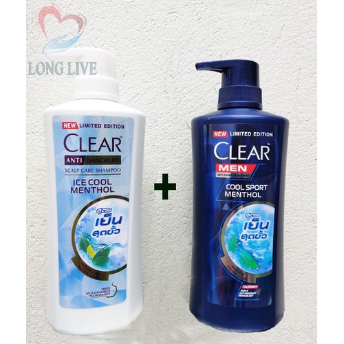 Dầu gội đầu Clear Bạc Hà Thái Lan 480ml
