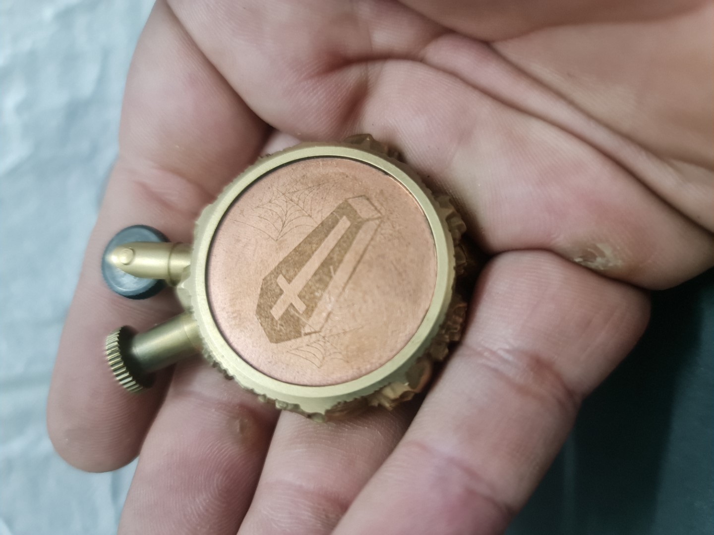 [HCM]Bật lửa hand made chất liệu đồng thau và đồng đỏ