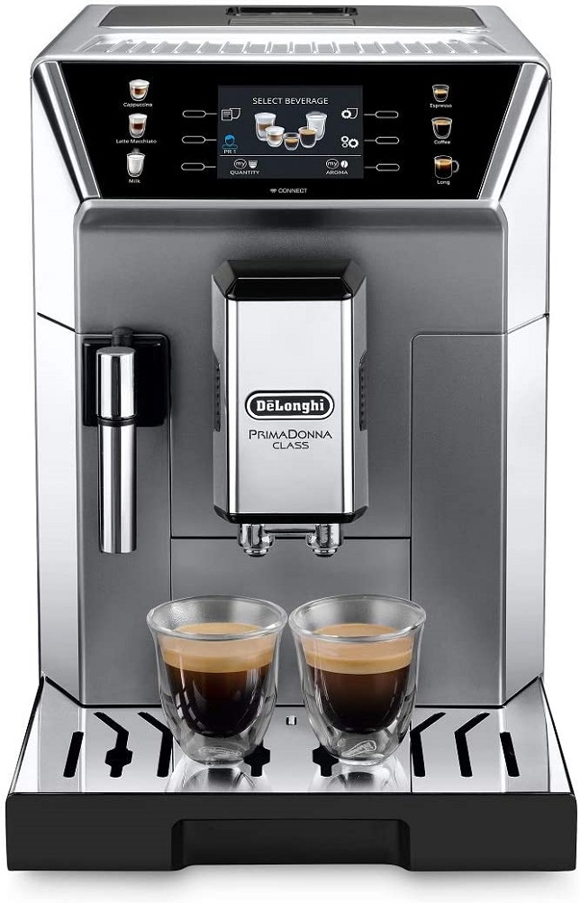 Máy Pha Cà Phê Tự Động DeLonghi PrimaDonna Class ECAM 550.85.MS, Delonghi Coffee Maker, Máy Pha Cafe, Espresso, Capuccino, Kết Nối App, 19 Bar, 2L, Tự Vệ Sinh, Bình Tạo Bọt Rời, Nhập Italy, BH 12 Tháng